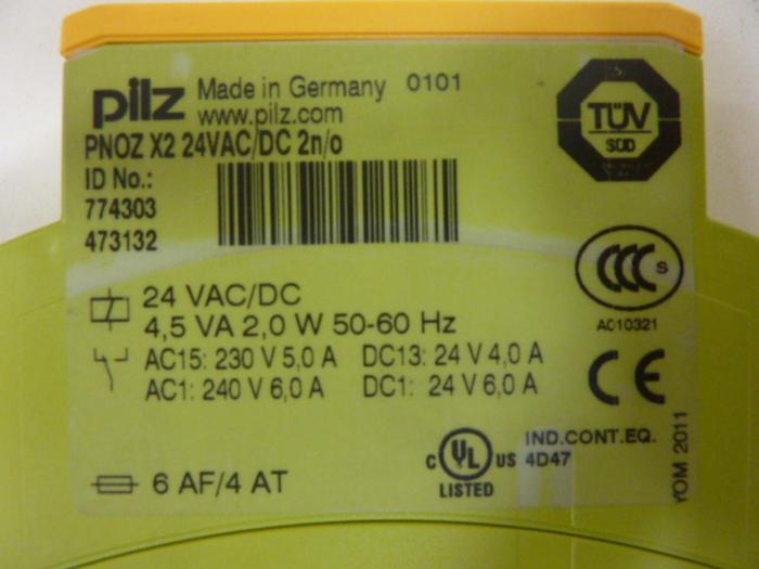 Used PILZ Safety Relay PNOZX224VAC/DC2N/O #55429