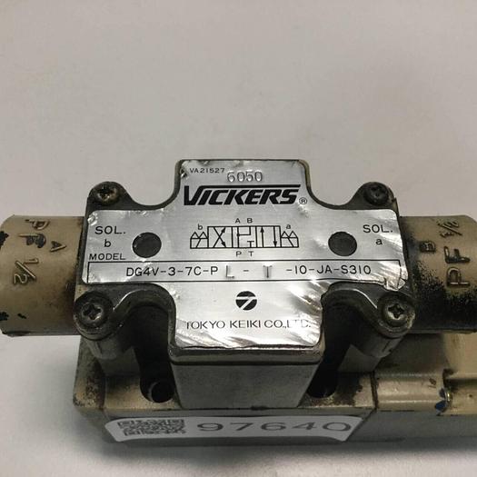 Used VICKERS Valve DG4V37CPLT10JAS310 #99397