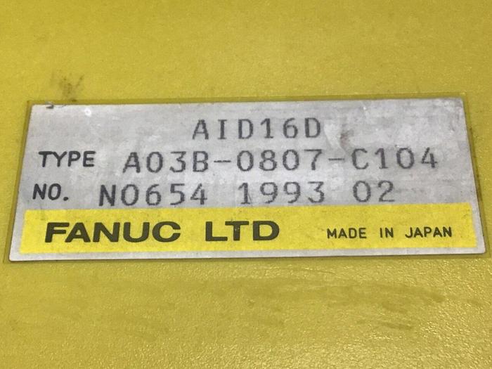 Used FANUC Input Module A03B-0807-C104 #97320