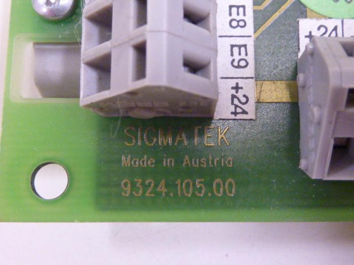 Used SIGMATEK Circuit Board 9324.105.00 #65018