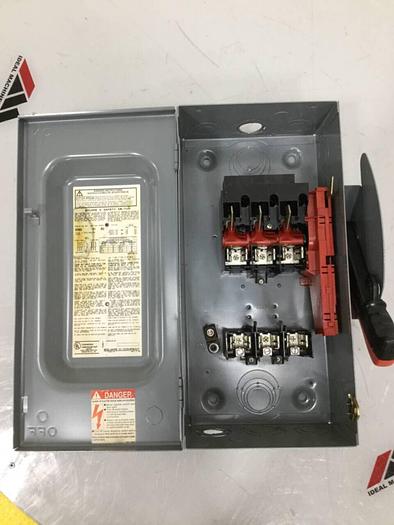Used SQUARE D Safety Disconnect Switch H362 F1 #97439