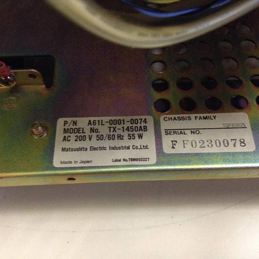 Used FANUC MDI/CRT Unit A02B-0072-C125 Used
