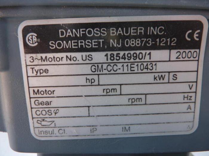 Used BAUER 1/8 HP Motor SG2-14/DK54-143L-AS/M USED