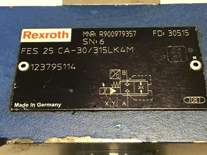 Used REXROTH Valve FES25CA30/315LK4M Used