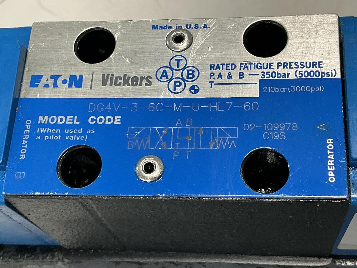 Used VICKERS DG4V-3-6C-M-U-HL7-60