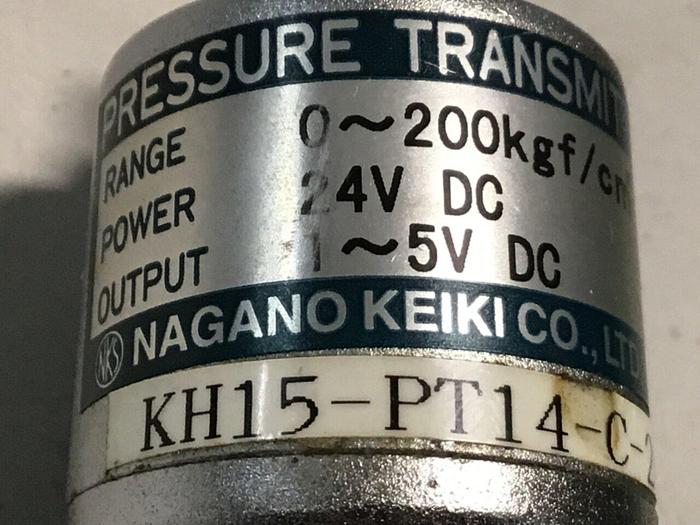 Used NAGANO Pressure Transmitter KH15-PT14-C-200-0.25 #126512