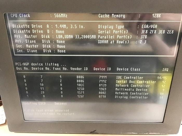 Used ADVANTECH Monito PPC-S123T Used