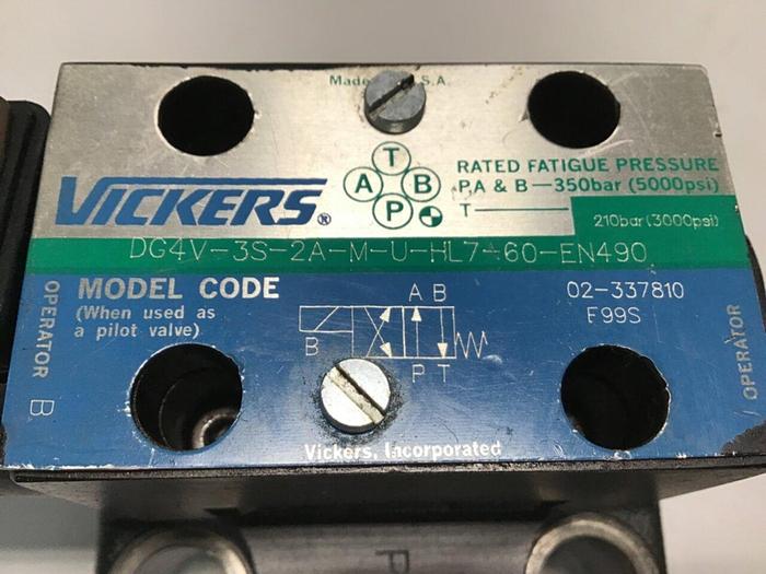 Used VICKERS Valve DG4V3S2AMUHL760EN490 #145596