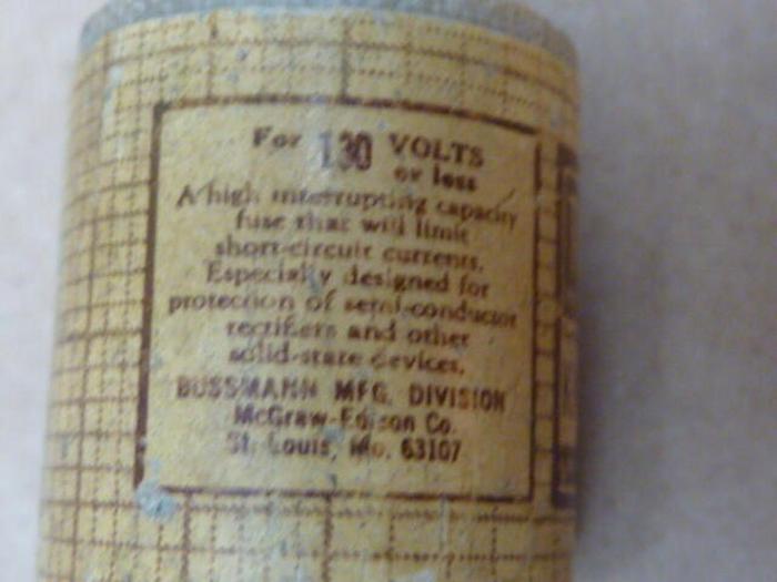 Used TRON / BUSSMANN 300 Amp Rectifier Fuse KAA-300 #36411