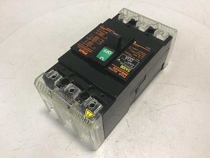 Used FUJI ELECTRIC 20 Amp Auto Circuit Breaker SA33B-20 Used #127850