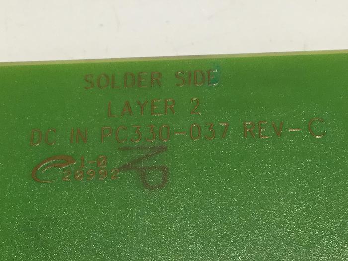 Used VAN DORN DC Input Board 330037 PC330-037 330-037 #108282