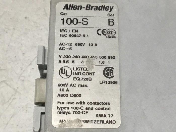 Used ALLEN BRADLEY Contactor 100-S C16 Used