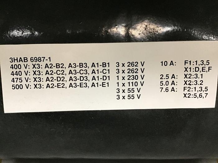 Used ABB ROBOTICS Power Supply 3HAB 6987-1 Used