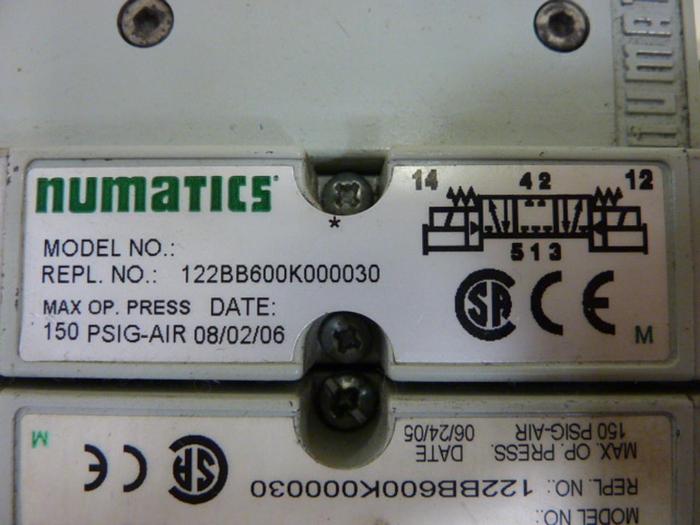 Used NUMATICS Manifold & Valves 239-1175 #52951