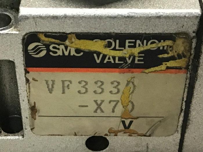 Used SMC Solenoid Valve VF3330-X70 #114516