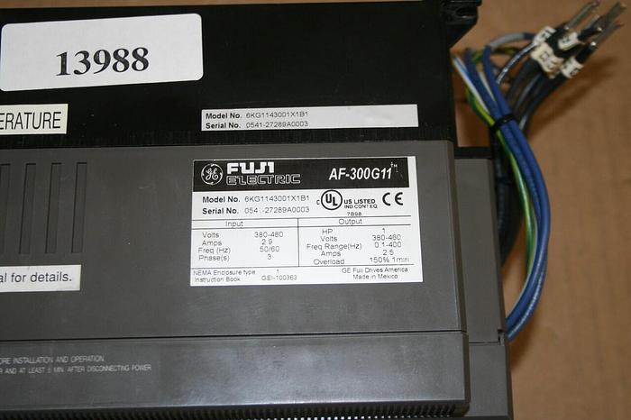 Used FUJI ELECTRIC Drive 6KG1143001X1B1 #13988