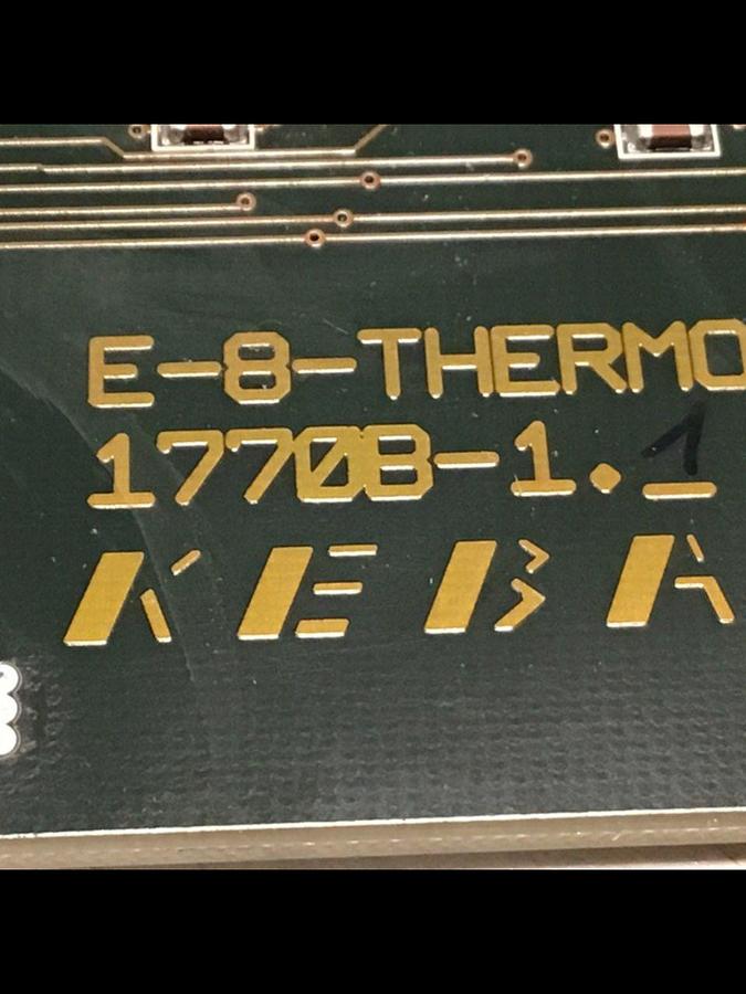 Used KEBA / Engel Circuit Board E-8-THERMO 1770B-1 #120326