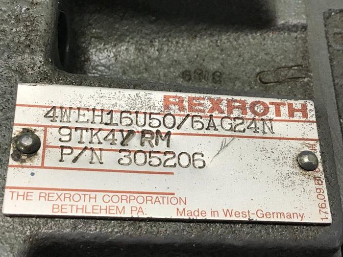 Used REXROTH Valve 4WE6J51AG24N9K4VRM #116273