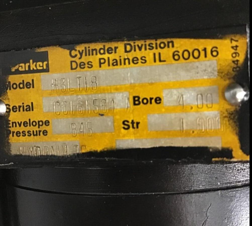 Used PARKER Hydraulic Cylinder H3LT18 Used