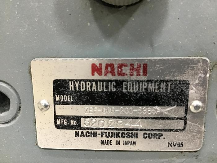 Used NACHI Piston Pump PZE-4B-13-130FR2A-2063G Used #137919