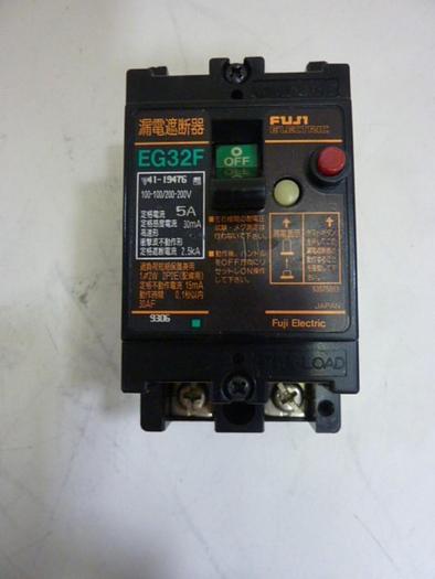 Used FUJI ELECTRIC 5 Amp Circuit Breaker EG32F-5 #63899