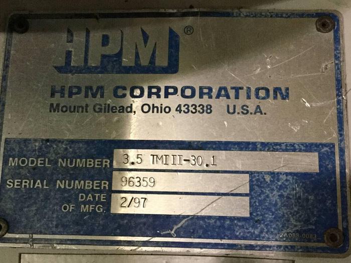 Used HPM 3.5" Extruder 3.5 TMIII-30.1 USED