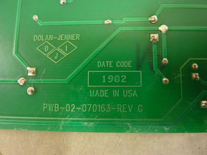 Used DOLAN JENNER Circuit Board PWA 01-022013 #47089