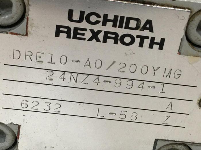 Used REXROTH Uchida Valve DRE10A0/200YMG24NZ49941 #110413
