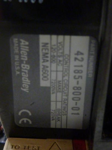 Used ALLEN BRADLEY Starter Size 1 509-BOD SER B W35 #55220
