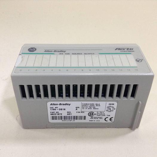 Used ALLEN BRADLEY I/O Module 1794-OB16 SER A #71869