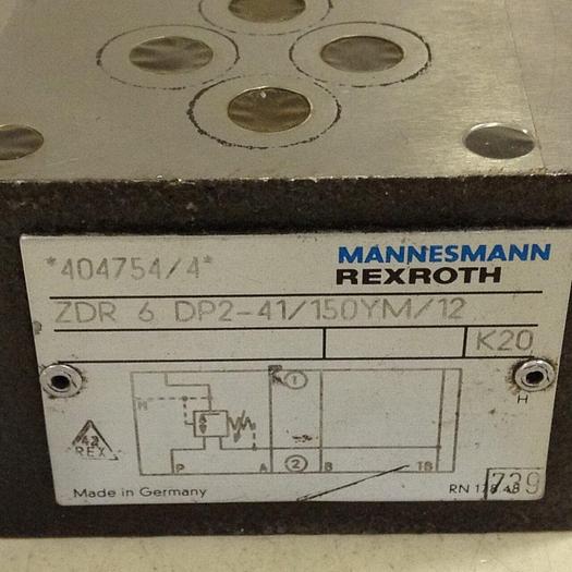 Used MANNESMANN REXROTH Hydraulic Valve ZDR6DP241150YM12 #72628
