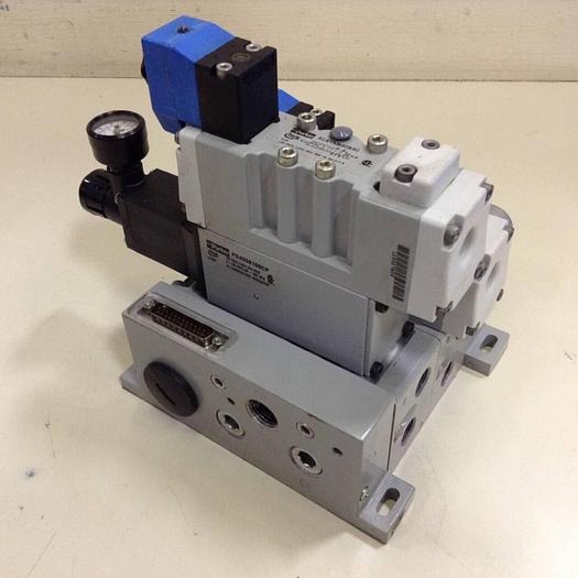 Used PARKER Manifold w/ Valves PS4038166CP #85364