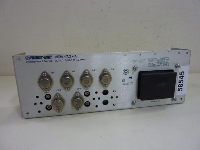 Used POWER ONE Power Supply HE24-7.2-A #58545