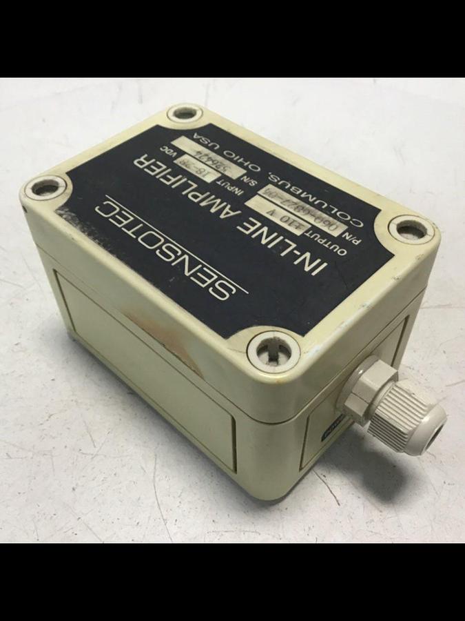 Used SENSOTEC Strain Gauge In Line Amplifier 060-6827-04 Used