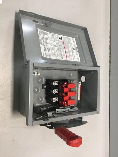 Used SIEMENS 30 Amp Safety Disconnect Switch HNF361 VBII #137850