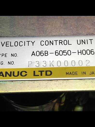Used FANUC Velocity Control Unit A06B-6050-H006 #108305