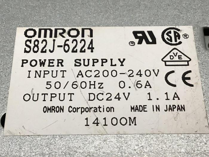 Used OMRON Power Supply S82J-6224 #118562