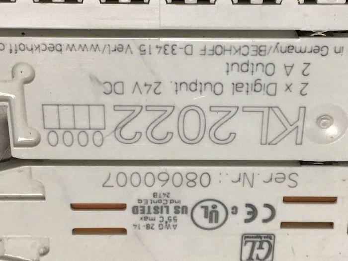 Used BECKHOFF Digital Output Module KL2022 #125212