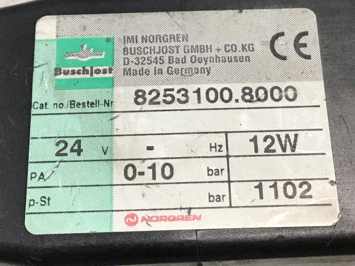 Used NORGREN Solenoid Valve 8253100.8000 USED