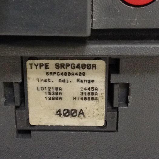 Used GENERAL ELECTRIC 400 Amp Circuit Breaker SRPG400A #71577