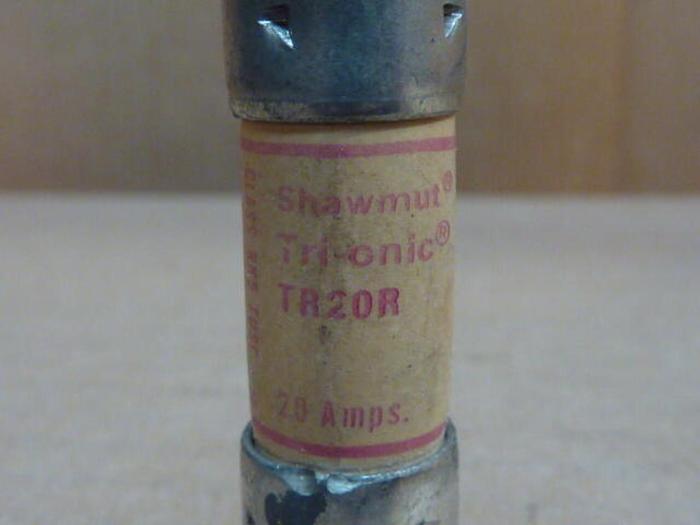 Used GOULD / SHAWMUT 20 Amp Fuse TR20R #33617