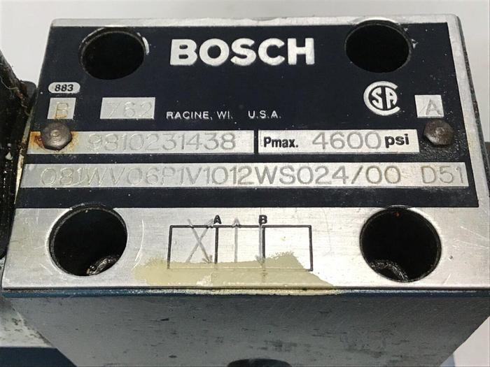Used BOSCH Valve 9810231438 081WV06P1V1012WS024/00D51 #134703
