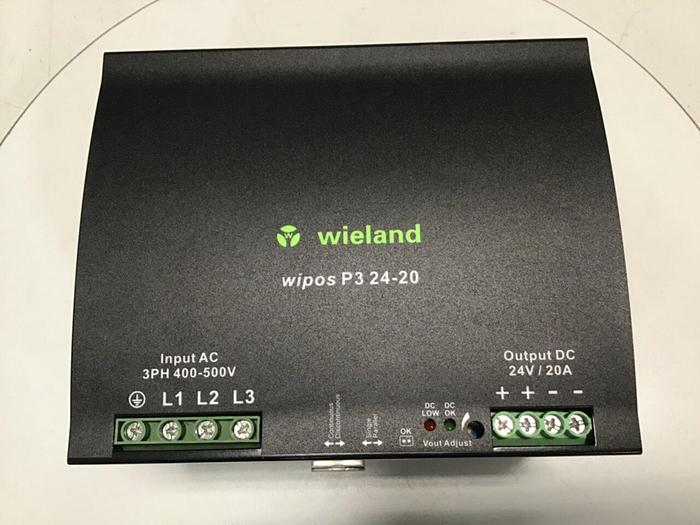 Used WIELAND Power Supply WIPOS P3 24-20 Used #144895