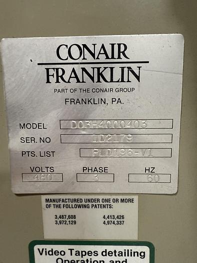 Used CONAIR FRANKLIN D03H4000403
