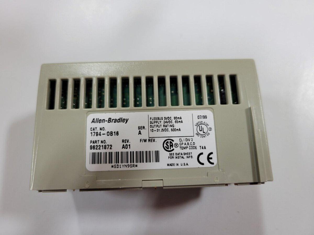 Used ALLEN BRADLEY I/O Module 1794-OB16 SER A Used