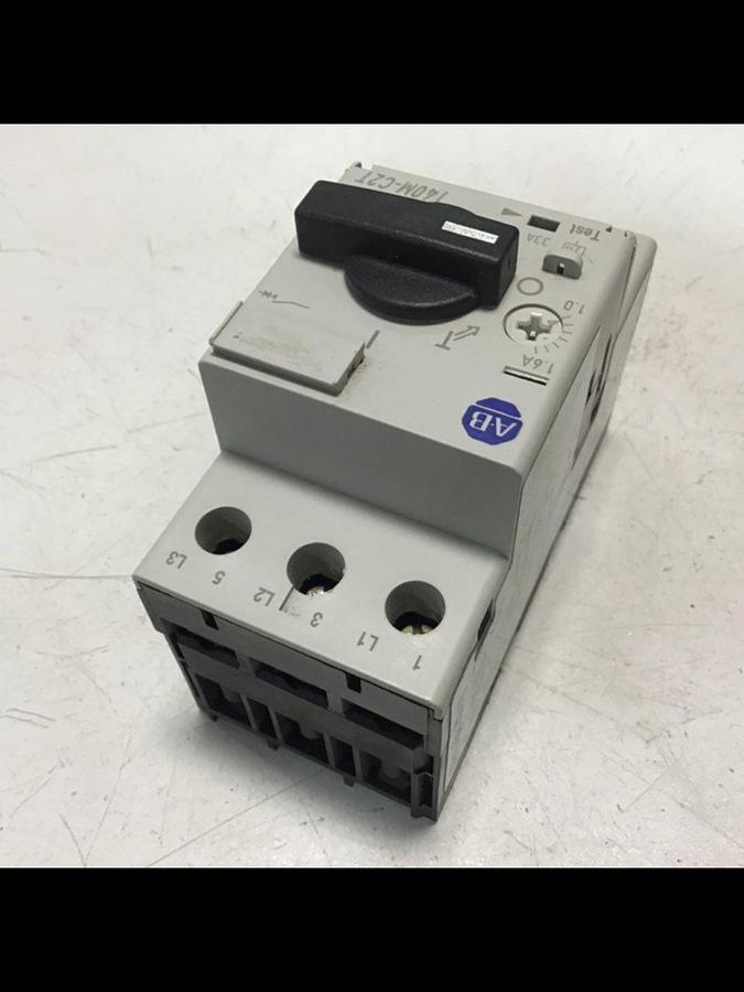 Used ALLEN BRADLEY Circuit Breaker 1.6 A 140M-C2T-B16 SER B USED