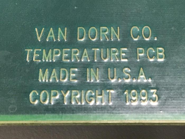 Used VAN DORN Temperature Circuit Board PC330-021 330-021 Used