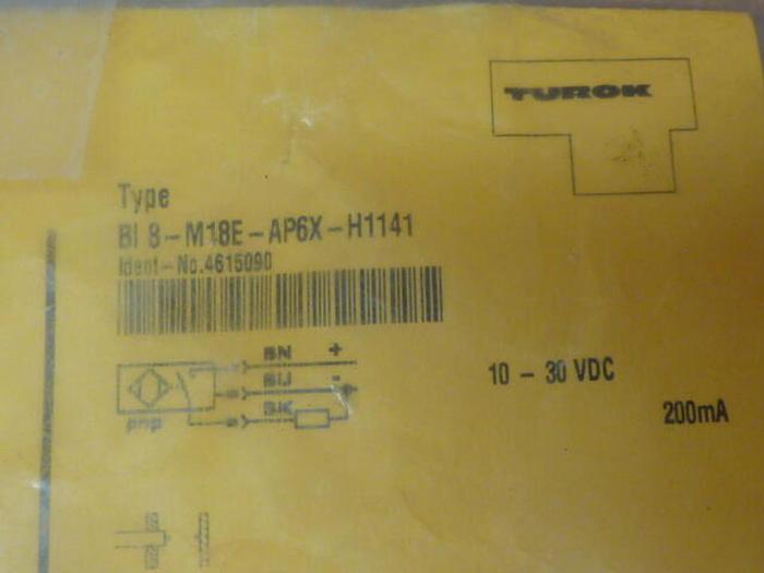 TURCK ELEKTRONIK Proximity Switch BI8-M18E-AP6X-H1141 #31519