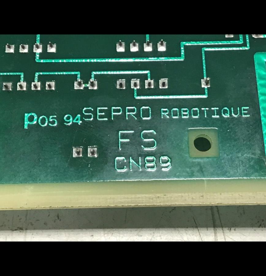 Used SEPRO ROBOTIQUE CN89 Control Board Board 07S0095804/B Used