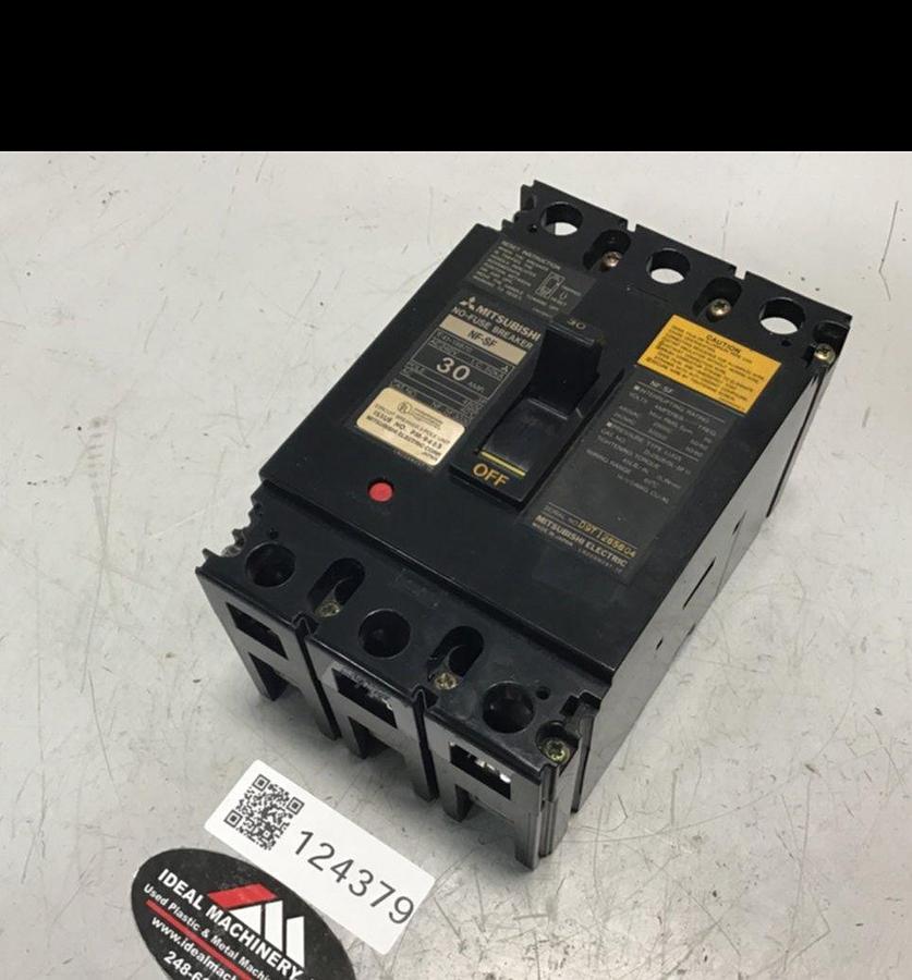 Used MITSUBISHI 30 Amp Circuit Breaker NF-SF3030 USED